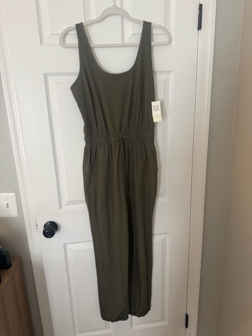 Abercrombie & Fitch Olive Green Sleeveless Tank Jumpsuit